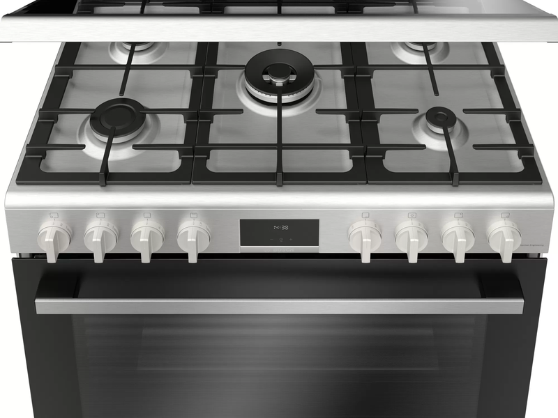 Bosch Serie 6 Gas Range Cooker Stainless Steel HGX5H0W50M