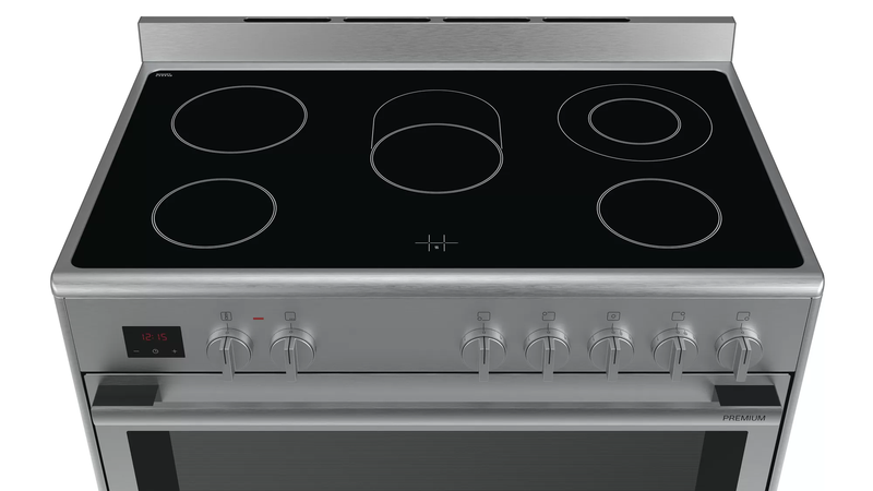 Bosch Serie 8 Electric Range Cooker Stainless Steel HCB738357M