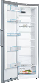 Bosch Serie 4 Free Standing Fridge 186x60cm Stainless Steel Look KSV36VL3PG