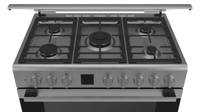 Bosch Gas Range Cooker Stainless Steel  HGK90VQ50M