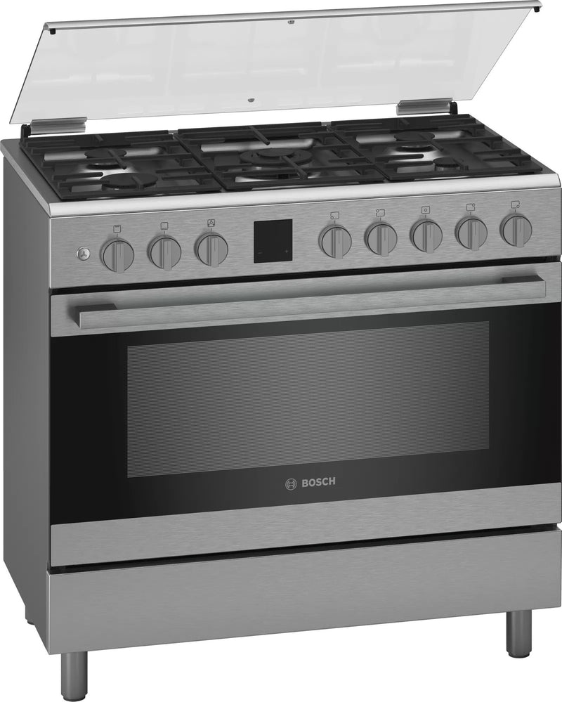 Bosch Gas Range Cooker Stainless Steel  HGK90VQ50M