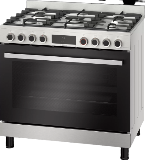 Bosch Serie 8 Gas Range Cooker Stainless Steel HIZ5G7W50M