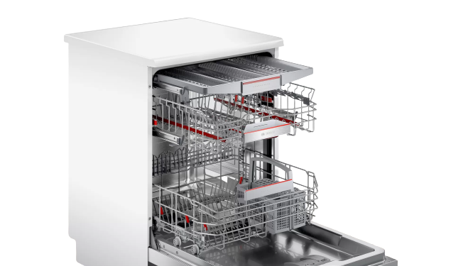 Bosch Serie 6 Free Standing Dishwasher 60cm White SMS6ECW38M