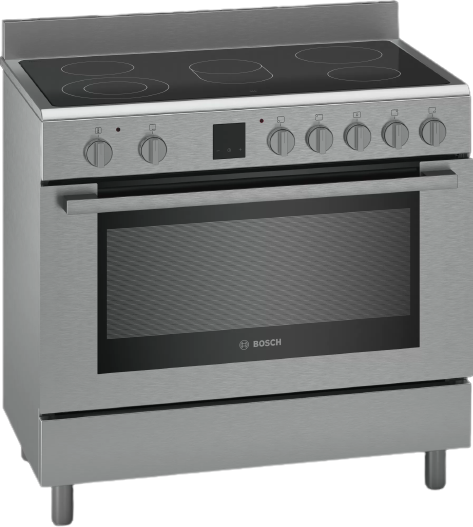 Bosch Serie 8 Electric Range Cooker Stainless Steel HKK99V850M