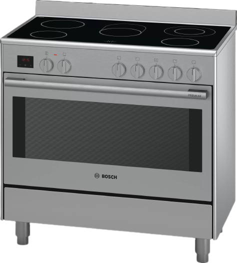 Bosch Serie 8 Electric Range Cooker Stainless Steel HCB738357M