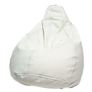 Bean Bag Leatherette Jumbo White