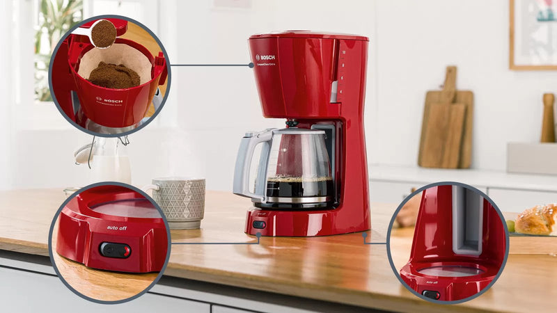 Bosch Coffee Maker Compact Class Extra Red TKA3A034GB