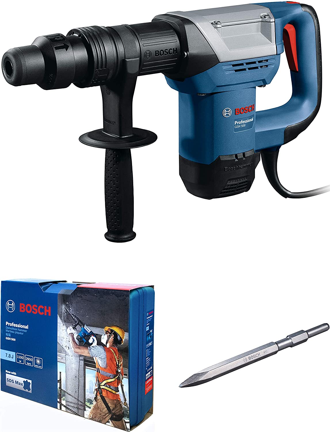 Bosch GSH 500 Professional Demolition Hammer With SDS Max BO06113387L0 | Hand Tools Bosch GSH 500 Professional Demolition Hammer With SDS Max BO06113387L0 | Hand Tools