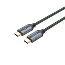 Unitek USB-C 100W PD Fast Charging Cable with 4K@60Hz and 10Gbps (USB 3.2 Gen2) Midnight Green Edition 1M C14079GN