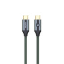 Unitek USB-C 100W PD Fast Charging Cable with 4K@60Hz and 10Gbps (USB 3.2 Gen2) Midnight Green Edition 1M C14079GN