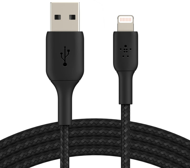 Belkin Boost Up Charge Lightning To USB A Braided 3m Black CAA002bt3MBK