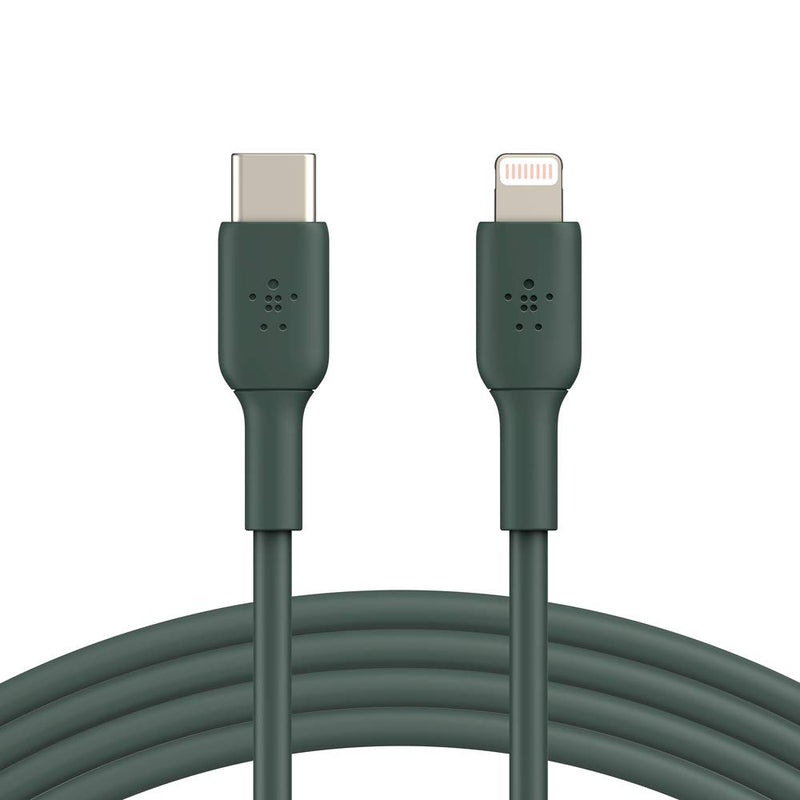 Belkin PVC Lightning To USB C Cable 1M Midnight Green CAA003bt1MMG