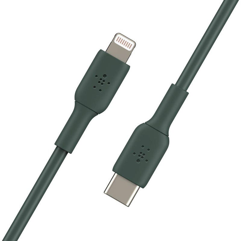 Belkin PVC Lightning To USB C Cable 1M Midnight Green CAA003bt1MMG