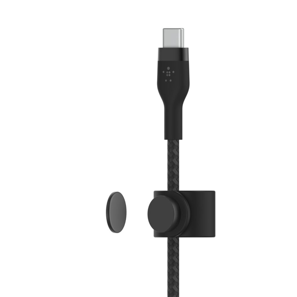 Belkin Pro-Flex 15W USB-C Braided Silicone With Lightning 1m Black CAA011BT1MBK | Electronic Accessories Belkin Pro-Flex 15W USB-C Braided Silicone With Lightning 1m Black CAA011BT1MBK | Electronic Accessories