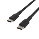 Belkin Premium Braided 2.0 C C Cable 1M Black CAB004bt1MBK