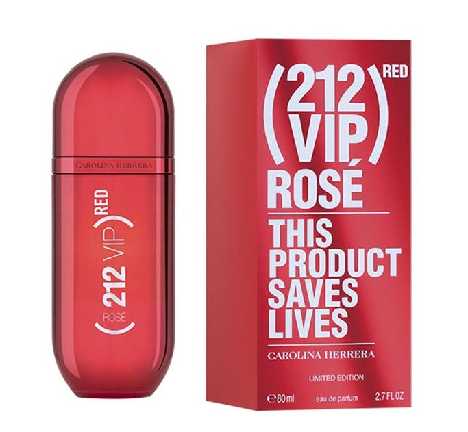 Carolina Herrera 212 VIP Rose Red Edition Eau de Parfum for Women 80ml | Women's Perfume