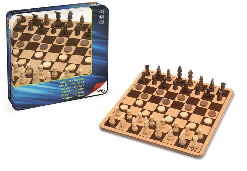 Chess And Draughts metal Box