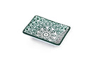 Che Brucia Small Rectangle Dish Green Arabisc