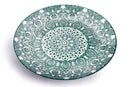 Che Brucia Round Plate Green Arabisc