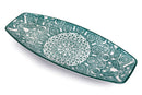 Che Brucia Boat Shape Plate Green Arabisc