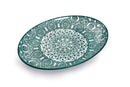 Che Brucia Oval Plate Green Arabisc