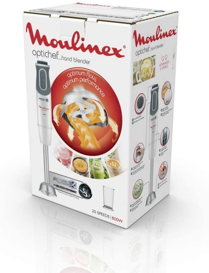 Moulinex Hand Blender 800W, 20 Speed, Steel Foot, 800ml Goblet DD64B127 | Kitchen Appliances Moulinex Hand Blender 800W, 20 Speed, Steel Foot, 800ml Goblet DD64B127 | Kitchen Appliances