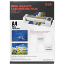 Deli A4 Laminating Pouches 80MIC DL-W3816