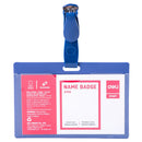 Deli PP Name Badge Horizontal DL-W5740