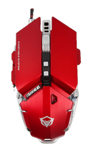 Meetion Metal Mechanical Programmable Gaming Mouse Gray/Red MT-M985