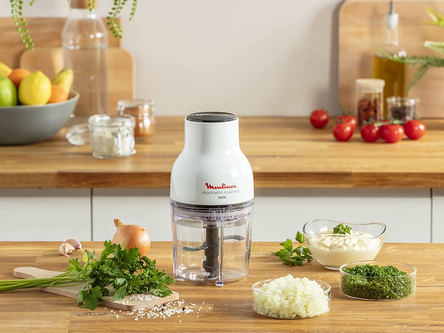 Moulinex Mini Chopper Moulinette Essential 300W White DJ520127 | Kitchen Appliances Moulinex Mini Chopper Moulinette Essential 300W White DJ520127 | Kitchen Appliances