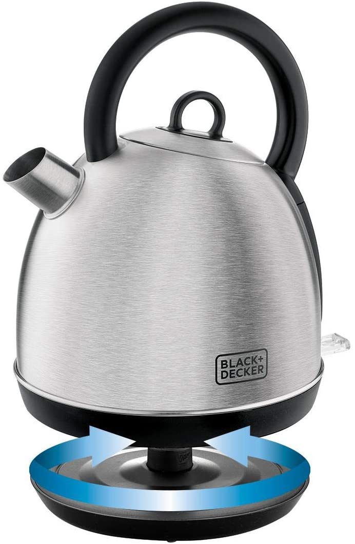 Black & Decker Stainless Steel Cordless Dome Kettle 1.7 Liter DK40-B5