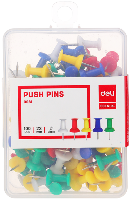Deli Color Push Pins 23mm DL-W0031