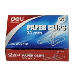 Deli Paper Clips 33mm DL-W39712