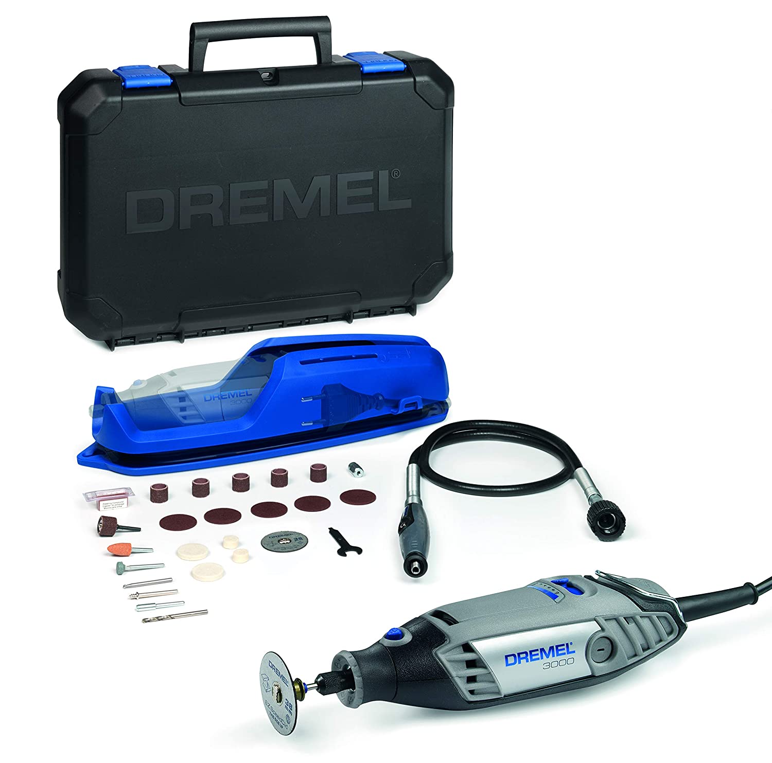 Dremel 3000-1/25 EZ Multi-Tool with Interchangeable Accessories and Attachments | Power Tool Dremel 3000-1/25 EZ Multi-Tool with Interchangeable Accessories and Attachments | Power Tool