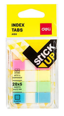 Deli Film Index Tabs 5×20 Sheets 5 Color DL-WA10302