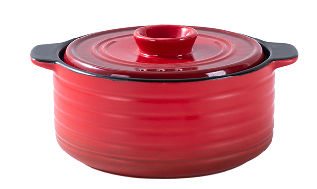 Direct Fire 1.8 L Ceramic Casserole Red