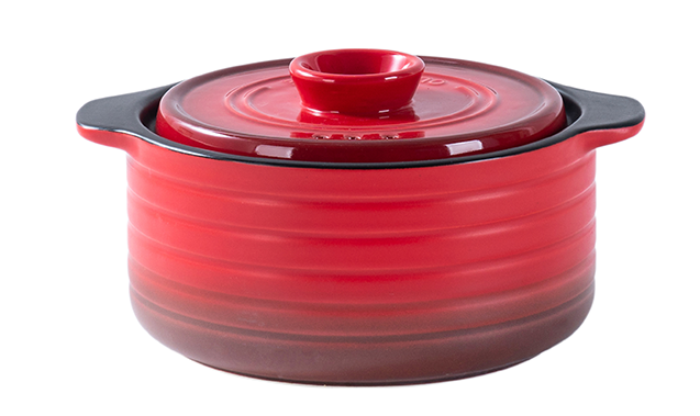 Direct Fire 1 L Ceramic Casserole Red
