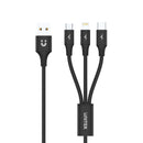 Unitek 3-in-1 USB Charging Cable(USB-C / Lightning / Micro USB) C14049BK