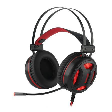 Redragon H210 MINOS Gaming Headset Virtual 7.1 Channel 50mm Dynamic Driver Volume Control LED light Microphone Switch Bass Boosted Headset USB Connectivity