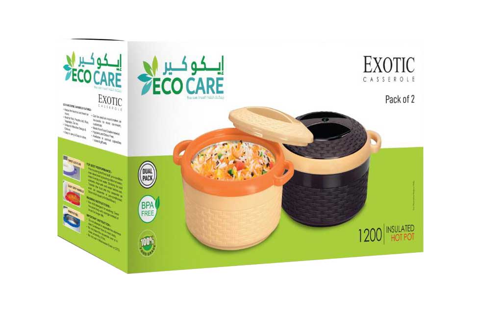 Eco Care Exotic Casserole 1200 Dual Pack | Tableware Eco Care Exotic Casserole 1200 Dual Pack | Tableware