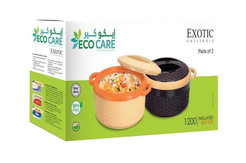 Eco Care Exotic Casserole 1200 Dual Pack