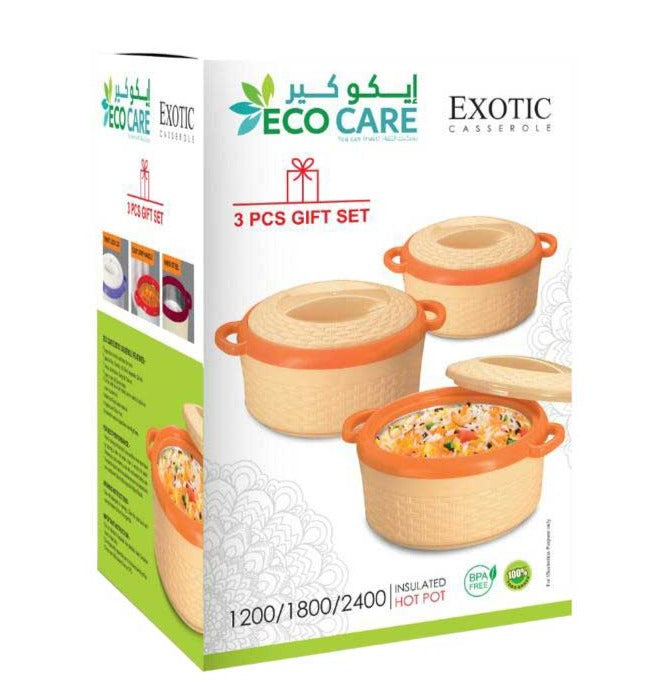 Eco Care Exotic Casserole Gift Set Of 3