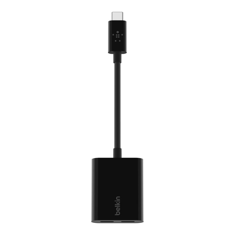 Belkin USB C Audio USB C Charge Rockstar Adapter F7U081btBLK
