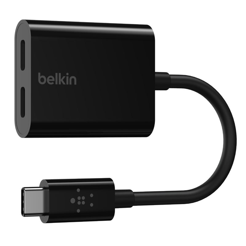 Belkin USB C Audio USB C Charge Rockstar Adapter F7U081btBLK