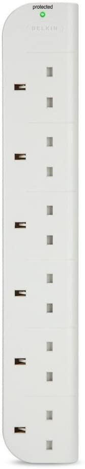 ‎Belkin 6 Outlet Surge Protector 3 Meter Cord F9E600uk3M