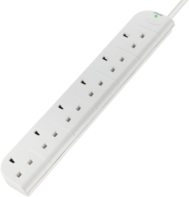 ‎Belkin 6 Outlet Surge Protector 3 Meter Cord F9E600uk3M