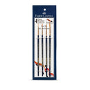 Faber-Castell Synthetic Hair Brush Roundassorted 4 Pc