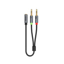 Unitek 0.2M, 3.5MM AUX Audio Cable - Female to 2*Male Y-C957ABK