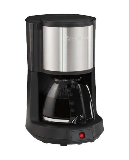Moulinex Coffee Maker 1000W 1.25 Liters Black Stainless Steel FG370827