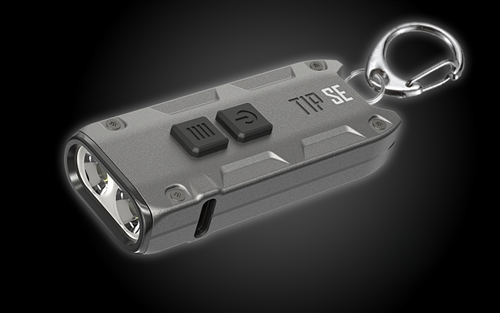 Nitecore Tip Se Dual Core Metallic Keychain Light 700 Lumen Gray